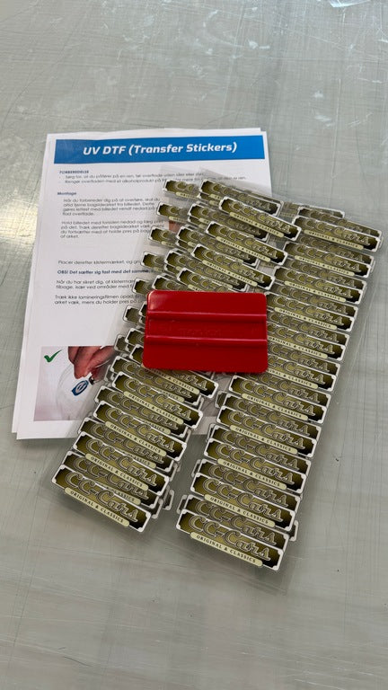 UV DTF-klistermärke - Efter storlek