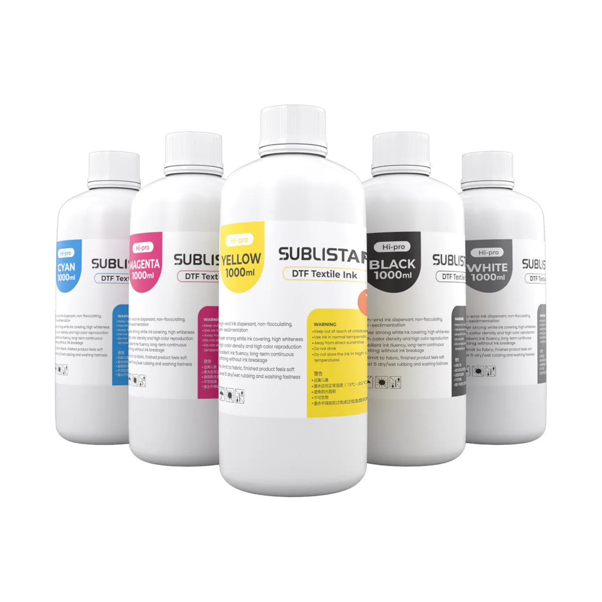 DTF Pro CMYK-bläck 1 liter 