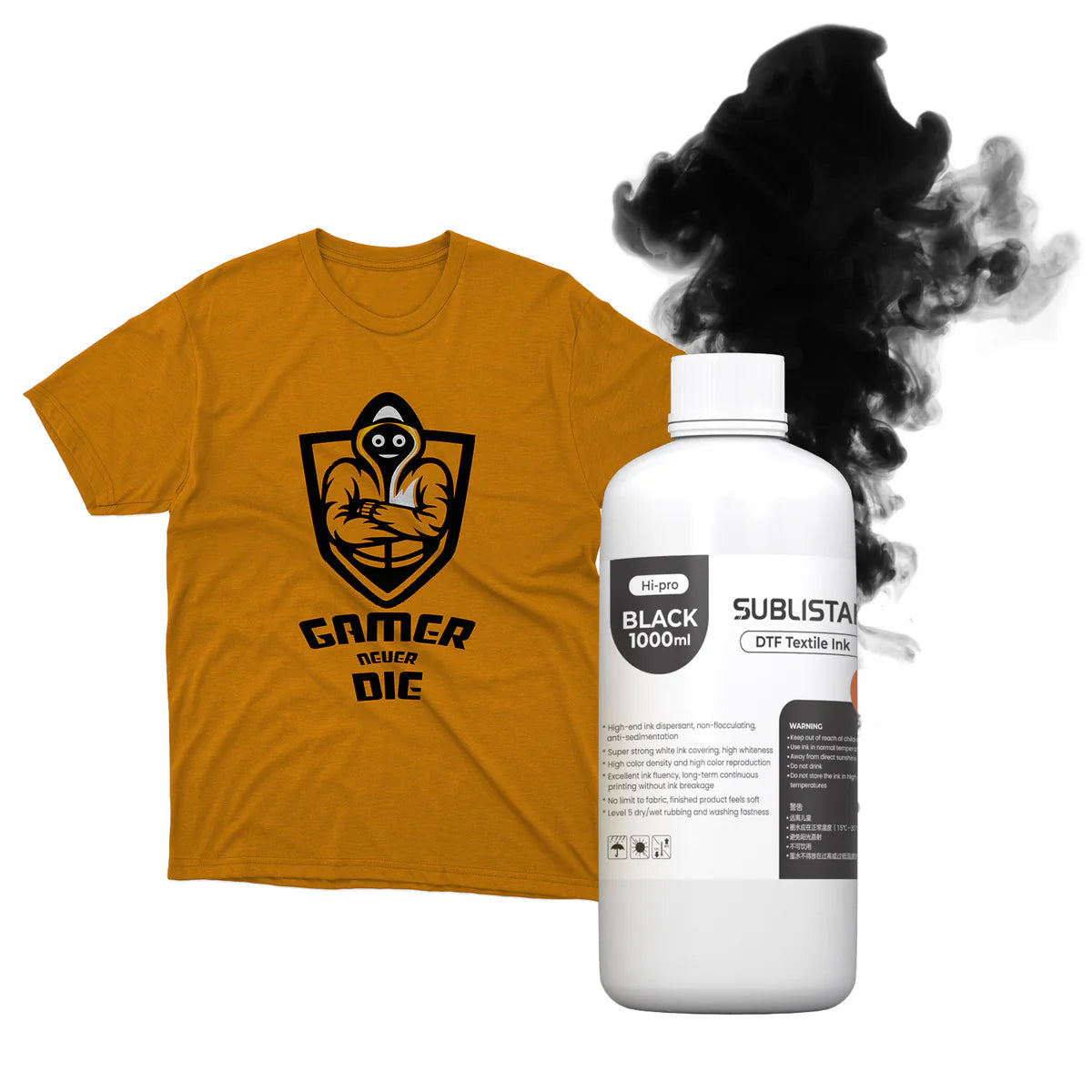 DTF Pro CMYK-bläck 1 liter 